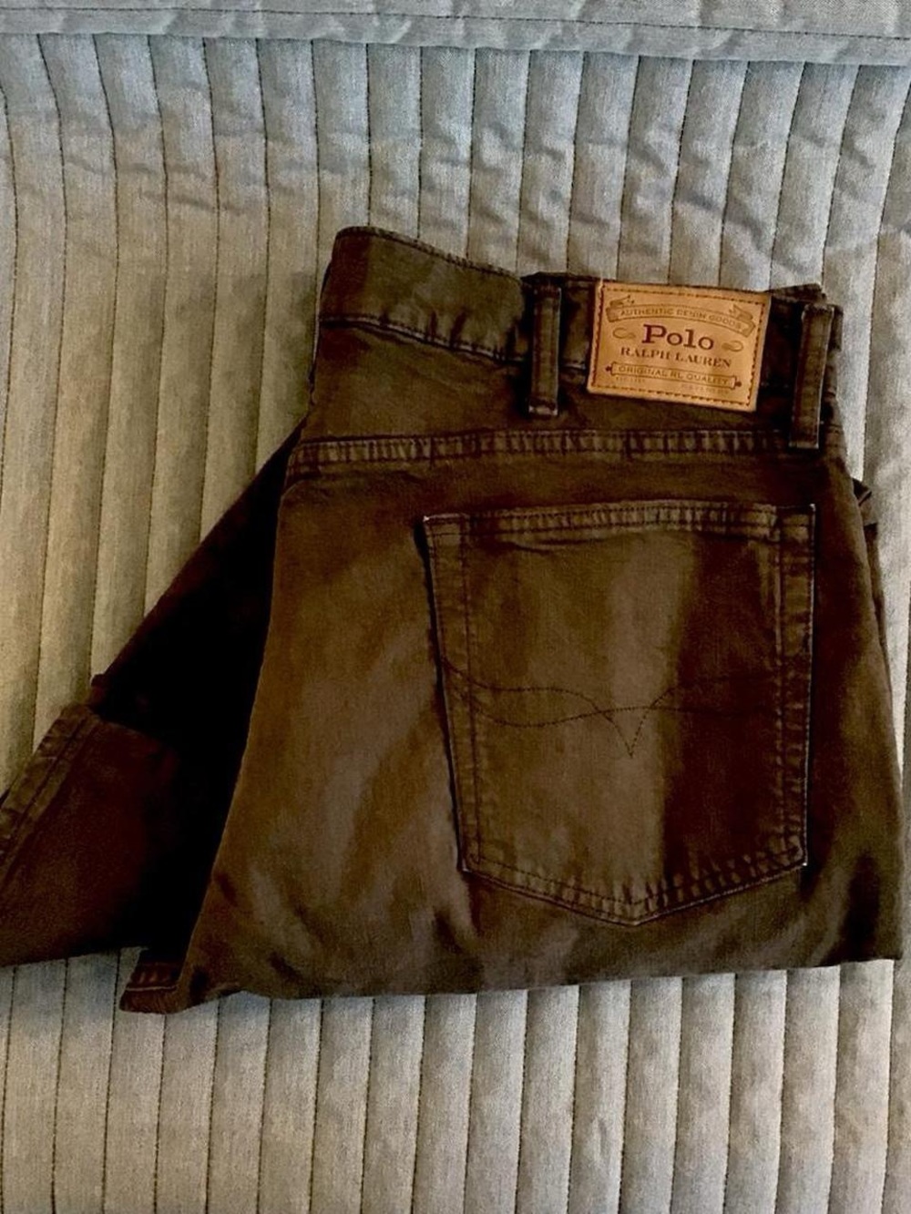 Polo by Ralph Lauren Men's Dark Brown The Sullivan Skim Jeans Suze 40x30 NWOT